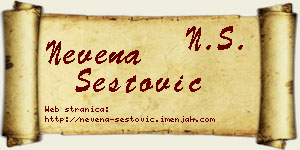 Nevena Šestović vizit kartica